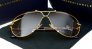 Dámske slnečné okuliare BM Aviator gold/brown