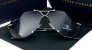 Pánske slnečné okuliare BM Aviator silver/gray