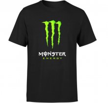 Pánske bavlnené tričko Monster E black